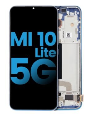 Aftermarket LCD Display With Frame For Xiaomi Mi 10 Lite 5G (Affordable: Incell) (Aurora Blue)