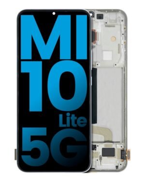 Aftermarket LCD Display With Frame For Xiaomi Mi 10 Lite 5G (Affordable: Incell) (Dream White)