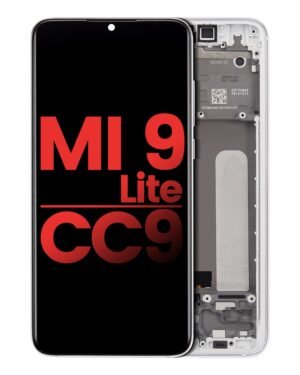 Aftermarket OLED Display With Frame For Xiaomi Mi 9 Lite / CC9 (Premium) (Pearl White)