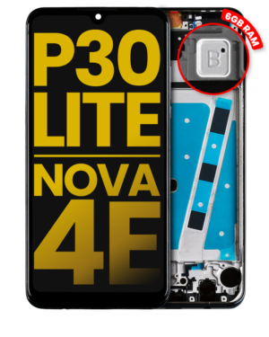LCD Display With Frame For Huawei P30 Lite / Nova 4e (Refurbished) (6GB RAM) (Midnight Black)