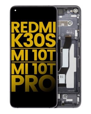 LCD Display With Frame For Xiaomi Redmi K30S / Mi 10T / Mi 10T Pro (Refurbished) (Cosmic Black)