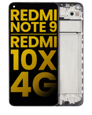 LCD Display With Frame For Xiaomi Redmi Note 9 / Redmi 10x 4G (Refurbished)