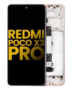 LCD Display With Frame For Xiaomi Redmi Poco X3 Pro (Refurbished) (Metal Bronze)
