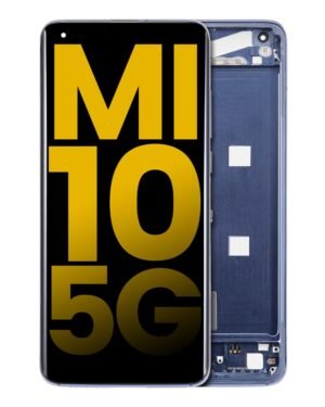 OLED Display With Frame For Xiaomi Mi 10 5G (Refurbished) (Twilight Gray)