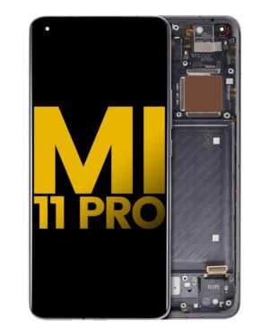 OLED Display With Frame For Xiaomi Mi 11 Pro / Mi 11 Ultra (Refurbished) (Black)