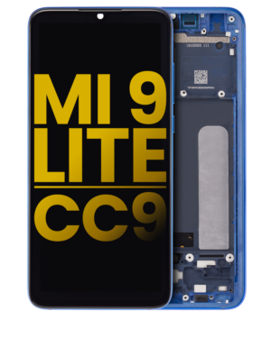 OLED Display With Frame For Xiaomi Mi 9 Lite / CC9 (Refurbished) (Aurora Blue)