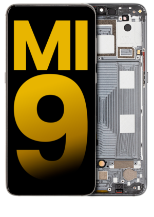 OLED Display With Frame For Xiaomi Mi 9 (Refurbished) (Piano Black)