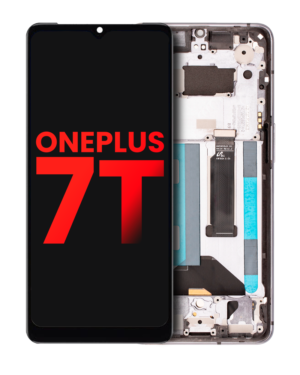 Aftermarket OLED Display With Frame For OnePlus 7T (Premium) (Frosted Silver)