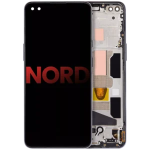 Aftermarket OLED Display With Frame For OnePlus Nord (Premium) (Gray Onyx)