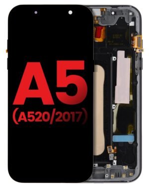 Aftermarket OLED Display With Frame For Samsung Galaxy A5 (A520 / 2017) (Premium) (Black)