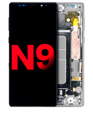 Aftermarket OLED Display With Frame For Samsung Galaxy Note 9 (Premium) (Cloud Silver)