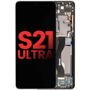 Aftermarket OLED Display With Frame For Samsung Galaxy S21 Ultra 5G (Premium) (Phantom Black)