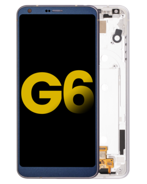 LCD Display With Frame For LG G6 (Refurbished) (Ice Platinum Silver)