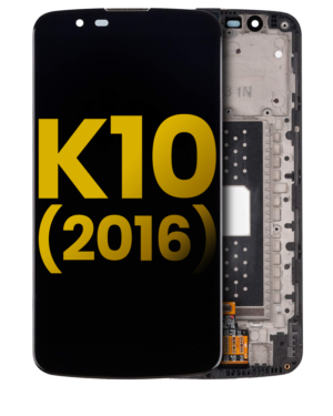 LCD Display With Frame For LG K10 (2016) (Refurbished) (Black)