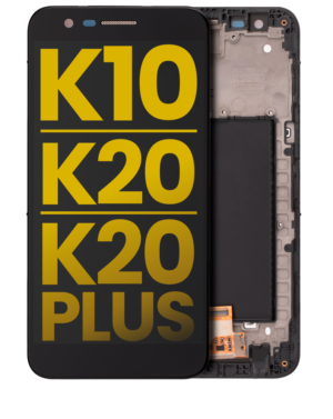 LCD Display With Frame For LG K10 (M250 / M255 / 2017) / K20 (VS501 / 2016) / K20 Plus (MP260 / TP260) (Refurbished)