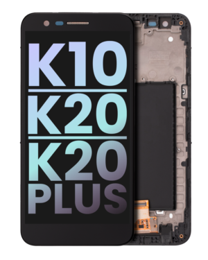 LCD Display With Frame For LG K10 (M250 / M255 / 2017) / K20 (VS501 / 2016) / K20 Plus (MP260 / TP260) (Service Pack)