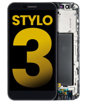 LCD Display With Frame For LG Stylo 3 (Refurbished) (Black)
