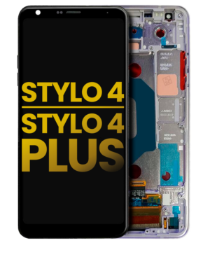 LCD Display With Frame For LG Stylo 4 / Stylo 4 Plus (Refurbished) (Lavender Violet)