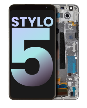 LCD Display With Frame For LG Stylo 5 (Service Pack) (Silvery White)