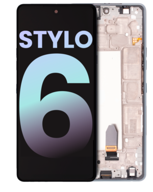 LCD Display With Frame For LG Stylo 6 (Service Pack) (Silver Titan)