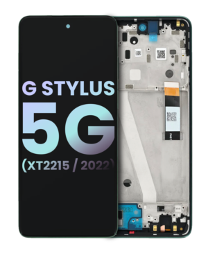 LCD Display With Frame For Motorola Moto G Stylus 5G (XT2215 / 2022) (Version : 2) (Service Pack) (Seafoam Green)