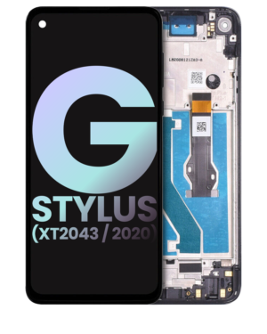 LCD Display With Frame For Motorola Moto G Stylus 6.4″ (XT2043-4 / XT2043-5 / 2020) (Service Pack) (Mystic Indigo)