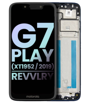 LCD Display With Frame For Motorola Moto G7 Play (XT1952DL / 2019) / T-Mobile Revvlry (Service Pack) (Starry Black)