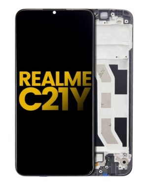 LCD Display With Frame For Realme C21Y (Refurbished)
