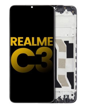 LCD Display With Frame For Realme C3 (Refurbished)