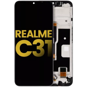 LCD Display With Frame For Realme C31 (Refurbished)