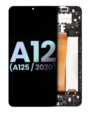 LCD Display With Frame For Samsung Galaxy A12 (A125 / 2020) (Service Pack)