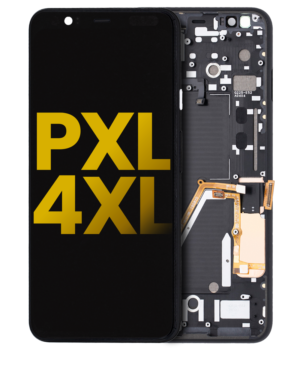 OLED Display With Frame For Google Pixel 4 XL (Refurbished) (White Power Button)