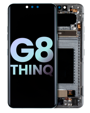 OLED Display With Frame For LG G8 ThinQ (Service Pack) (Platinum Gray)