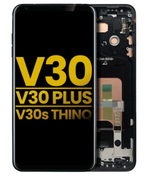 OLED Display With Frame For LG V30 / V30 Plus / V30S ThinQ (Refurbished) (Aurora Black)