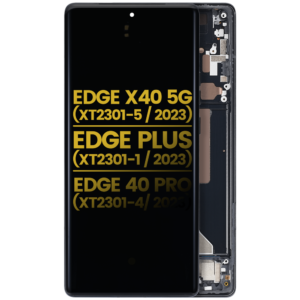 OLED Display With Frame For Motorola Edge X40 5G (XT2301-5 / 2023) / Edge Plus (XT2301-1 / 2023) / Edge 40 Pro (XT2301-4 / 2023) (Refurbished) (Interstellar Black)