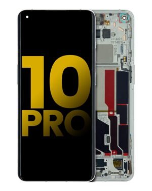 OLED Display With Frame For OnePlus 10 Pro (Refurbished) (Panda White)