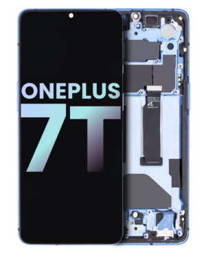 OLED Display With Frame For OnePlus 7T (Service Pack) (Glacier Blue)