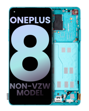 OLED Display With Frame For OnePlus 8 / 5G (Non-Verizon 5G UW Frame) (Service Pack) (Glacial Green)
