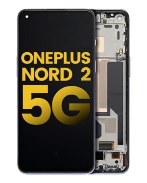 OLED Display With Frame For OnePlus Nord 2 5G (Refurbished) (Gray Sierra)