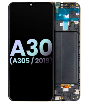 OLED Display With Frame For Samsung Galaxy A30 (A305 / 2019) (Service Pack)