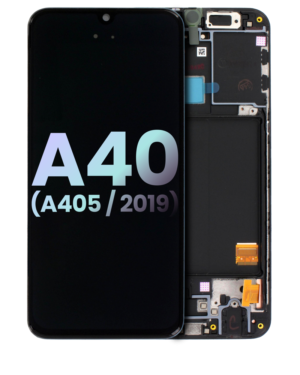 OLED Display With Frame For Samsung Galaxy A40 (A405 / 2019) (Service Pack)