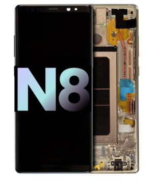 OLED Display With Frame For Samsung Galaxy Note 8 (Service Pack) (Gold)