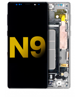 OLED Display With Frame For Samsung Galaxy Note 9 (Refurbished) (Cloud Silver)