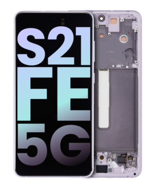 OLED Display With Frame For Samsung Galaxy S21 FE 5G (US & International Version) (Service Pack) (Lavender)