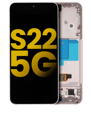 OLED Display With Frame For Samsung Galaxy S22 5G (Refurbished) (Pink Gold)