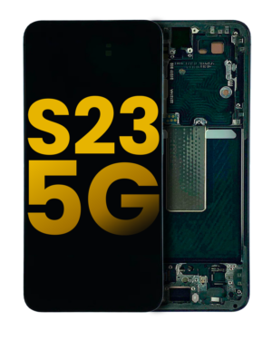 OLED Display With Frame For Samsung Galaxy S23 5G (US & International) (Refurbished) (Phantom Black)