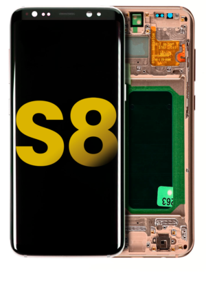 OLED Display With Frame For Samsung Galaxy S8 (Refurbished) (Gold)