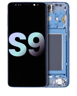 OLED Display With Frame For Samsung Galaxy S9 (Service Pack) (Coral Blue)