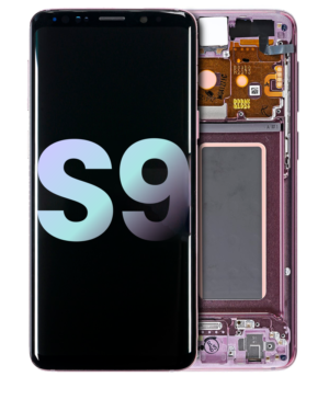 OLED Display With Frame For Samsung Galaxy S9 (Service Pack) (Lilac Purple)
